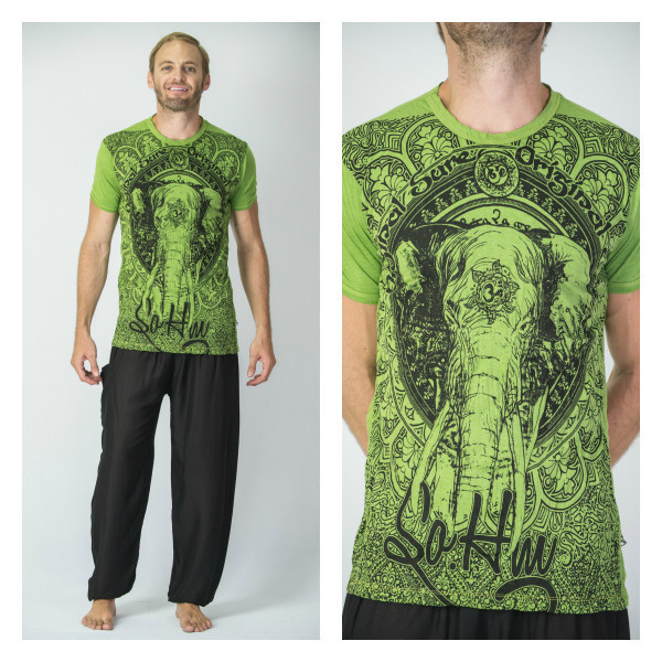 Ethnik t-shirt etnica uomo elefante